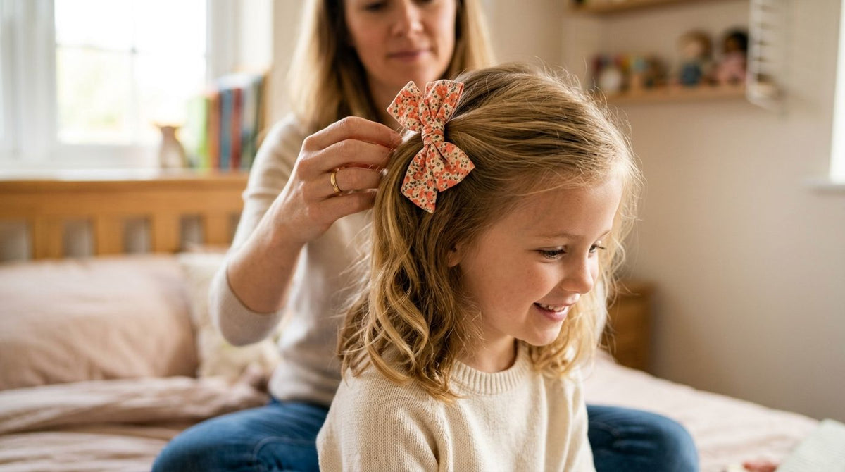 How to keep a hair bow from slipping out