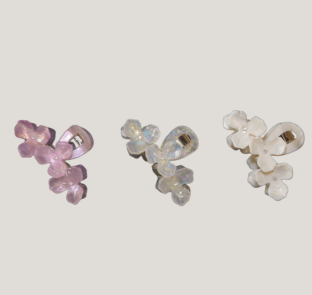 Floral Claw Clip Set 3-Pack