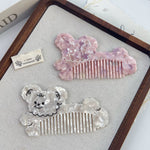 Pink Iridescent Cloud Hair Comb