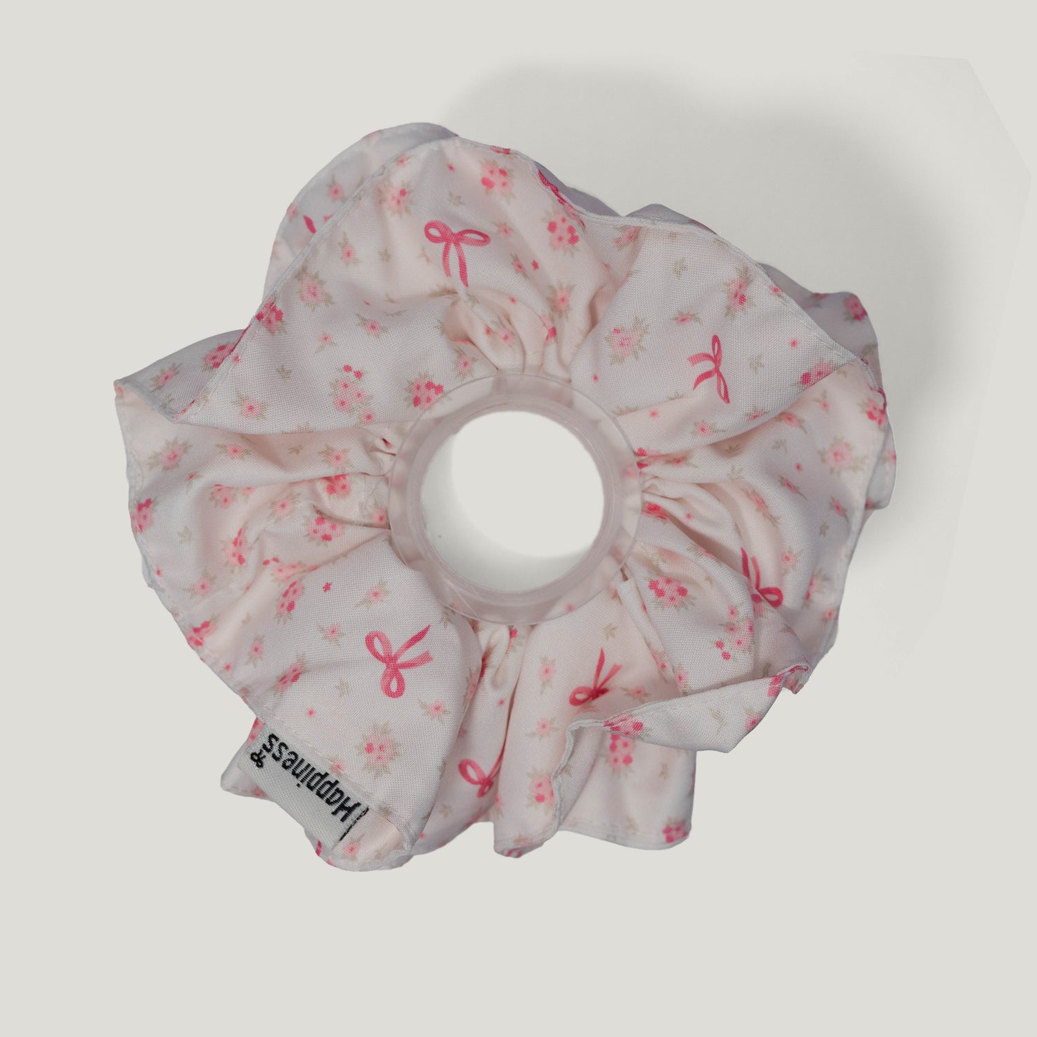 Off-White Bow Print Scrunchies - Pack of 2